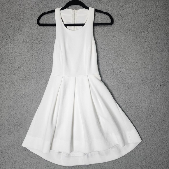 LULU'S Women's Size Small NWT Test Drive White Skater Cut-Out Strappy Dress - Picture 4 of 13